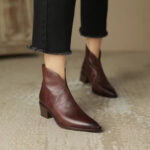 Chloé™ | Bottines de luxe à talon bas — Élégance urbaine & confort quotidien - Image 4