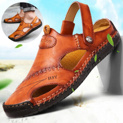 HSY™ | Sandales homme orthopédiques faites à la main : confort et maintien exceptionnel