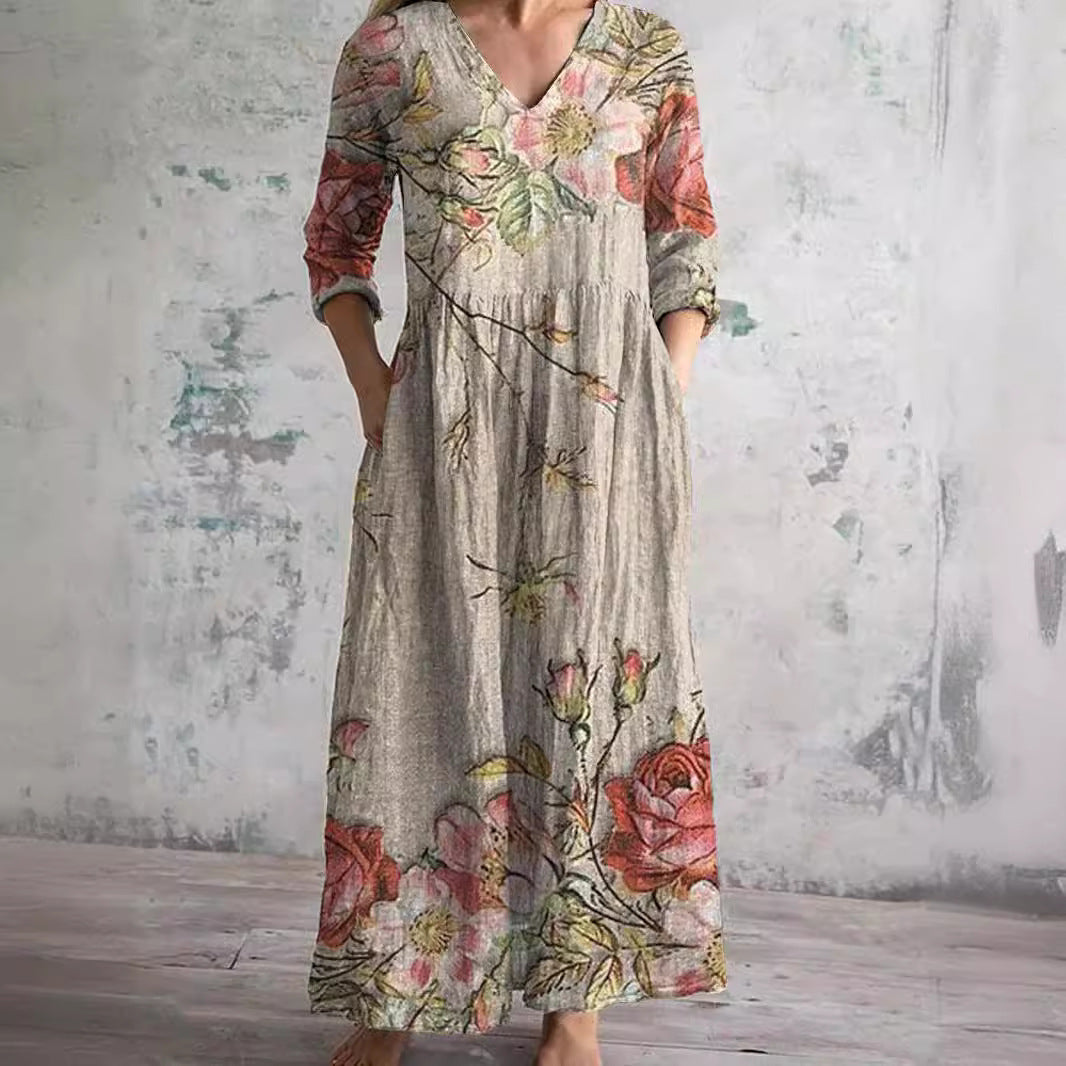 d7c721ac-d355-4de3-b131-4498f054db52_65ccbbf0-5e3b-4c7e-b17d-f32042845e0a.jpg Camille™ | Robe Femme Élégante & Confort Naturel pour l'Été - Image 1